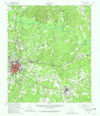 Lufkin Texas Historical topographic map, 1:62500 scale, 15 X 15 Minute, Year 1949