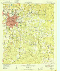 Lufkin Texas Historical topographic map, 1:24000 scale, 7.5 X 7.5 Minute, Year 1950