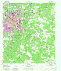 Lufkin Texas Historical topographic map, 1:24000 scale, 7.5 X 7.5 Minute, Year 1949