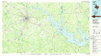 Lufkin Texas Historical topographic map, 1:100000 scale, 30 X 60 Minute, Year 1986