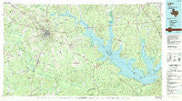 Lufkin Texas Historical topographic map, 1:100000 scale, 30 X 60 Minute, Year 1992
