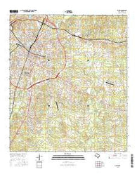 Lufkin Texas Current topographic map, 1:24000 scale, 7.5 X 7.5 Minute, Year 2016