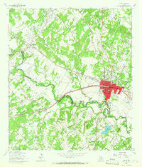 Luling Texas Historical topographic map, 1:24000 scale, 7.5 X 7.5 Minute, Year 1964
