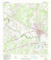 Luling Texas Historical topographic map, 1:24000 scale, 7.5 X 7.5 Minute, Year 1964