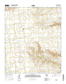 Luther Texas Current topographic map, 1:24000 scale, 7.5 X 7.5 Minute, Year 2016