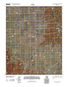Luttrell Springs NE Texas Historical topographic map, 1:24000 scale, 7.5 X 7.5 Minute, Year 2010