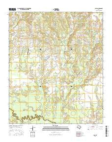 Lydia Texas Current topographic map, 1:24000 scale, 7.5 X 7.5 Minute, Year 2016