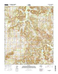 Lynn Creek Texas Current topographic map, 1:24000 scale, 7.5 X 7.5 Minute, Year 2016