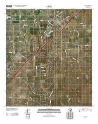 Lytle Texas Historical topographic map, 1:24000 scale, 7.5 X 7.5 Minute, Year 2010