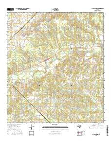 Lytton Springs Texas Current topographic map, 1:24000 scale, 7.5 X 7.5 Minute, Year 2016