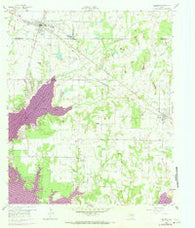 Mabank Texas Historical topographic map, 1:24000 scale, 7.5 X 7.5 Minute, Year 1960