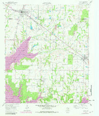 Mabank Texas Historical topographic map, 1:24000 scale, 7.5 X 7.5 Minute, Year 1960