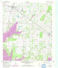 Mabank Texas Historical topographic map, 1:24000 scale, 7.5 X 7.5 Minute, Year 1960