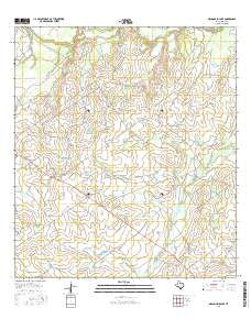 MacDonald Lake Texas Current topographic map, 1:24000 scale, 7.5 X 7.5 Minute, Year 2016
