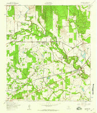Macdona Texas Historical topographic map, 1:24000 scale, 7.5 X 7.5 Minute, Year 1953
