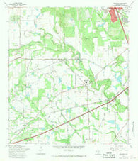 Macdona Texas Historical topographic map, 1:24000 scale, 7.5 X 7.5 Minute, Year 1967