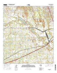 Macdona Texas Current topographic map, 1:24000 scale, 7.5 X 7.5 Minute, Year 2016