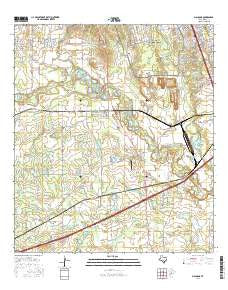 Macdona Texas Current topographic map, 1:24000 scale, 7.5 X 7.5 Minute, Year 2016