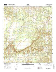 Magill Mountain Texas Current topographic map, 1:24000 scale, 7.5 X 7.5 Minute, Year 2016