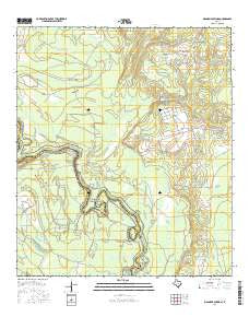 Magnolia Springs Texas Current topographic map, 1:24000 scale, 7.5 X 7.5 Minute, Year 2016