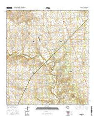 Mahomet Texas Current topographic map, 1:24000 scale, 7.5 X 7.5 Minute, Year 2016