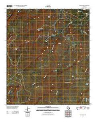 Major Peak Texas Historical topographic map, 1:24000 scale, 7.5 X 7.5 Minute, Year 2010