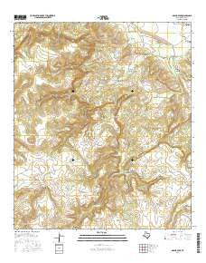 Major Peak Texas Current topographic map, 1:24000 scale, 7.5 X 7.5 Minute, Year 2016