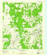 Malakoff Texas Historical topographic map, 1:24000 scale, 7.5 X 7.5 Minute, Year 1960