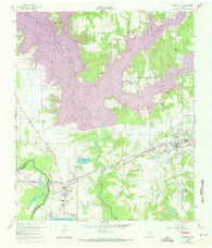 Malakoff Texas Historical topographic map, 1:24000 scale, 7.5 X 7.5 Minute, Year 1960