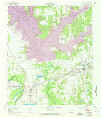 Malakoff Texas Historical topographic map, 1:24000 scale, 7.5 X 7.5 Minute, Year 1960
