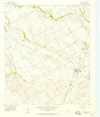 Malone Texas Historical topographic map, 1:24000 scale, 7.5 X 7.5 Minute, Year 1957