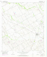 Malone Texas Historical topographic map, 1:24000 scale, 7.5 X 7.5 Minute, Year 1957