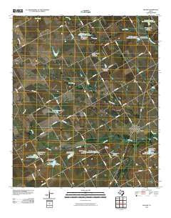 Malone Texas Historical topographic map, 1:24000 scale, 7.5 X 7.5 Minute, Year 2010
