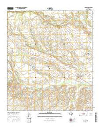 Malone Texas Current topographic map, 1:24000 scale, 7.5 X 7.5 Minute, Year 2016