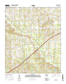 Malta Texas Current topographic map, 1:24000 scale, 7.5 X 7.5 Minute, Year 2016