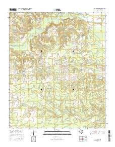 Manchester Texas Current topographic map, 1:24000 scale, 7.5 X 7.5 Minute, Year 2016