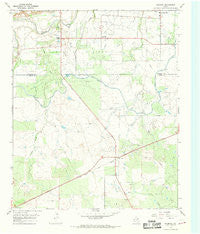 Mankins Texas Historical topographic map, 1:24000 scale, 7.5 X 7.5 Minute, Year 1966