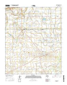 Mankins Texas Current topographic map, 1:24000 scale, 7.5 X 7.5 Minute, Year 2016