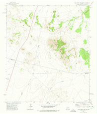 Mano Prieto Mountain Texas Historical topographic map, 1:24000 scale, 7.5 X 7.5 Minute, Year 1972
