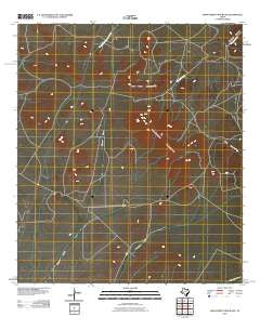 Mano Prieto Mountain Texas Historical topographic map, 1:24000 scale, 7.5 X 7.5 Minute, Year 2010