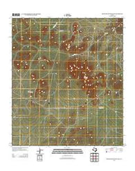 Mano Prieto Mountain Texas Historical topographic map, 1:24000 scale, 7.5 X 7.5 Minute, Year 2012