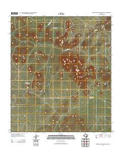Mano Prieto Mountain Texas Historical topographic map, 1:24000 scale, 7.5 X 7.5 Minute, Year 2012