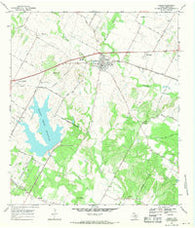 Manor Texas Historical topographic map, 1:24000 scale, 7.5 X 7.5 Minute, Year 1968