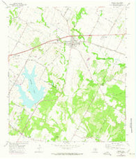 Manor Texas Historical topographic map, 1:24000 scale, 7.5 X 7.5 Minute, Year 1968