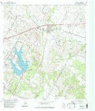 Manor Texas Historical topographic map, 1:24000 scale, 7.5 X 7.5 Minute, Year 1988