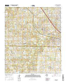 Mansfield Texas Current topographic map, 1:24000 scale, 7.5 X 7.5 Minute, Year 2016