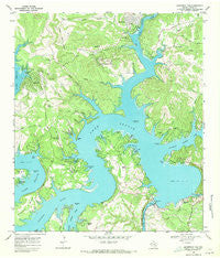 Mansfield Dam Texas Historical topographic map, 1:24000 scale, 7.5 X 7.5 Minute, Year 1968