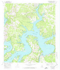 Mansfield Dam Texas Historical topographic map, 1:24000 scale, 7.5 X 7.5 Minute, Year 1968