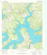 Mansfield Dam Texas Historical topographic map, 1:24000 scale, 7.5 X 7.5 Minute, Year 1968