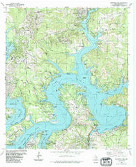 Mansfield Dam Texas Historical topographic map, 1:24000 scale, 7.5 X 7.5 Minute, Year 1986